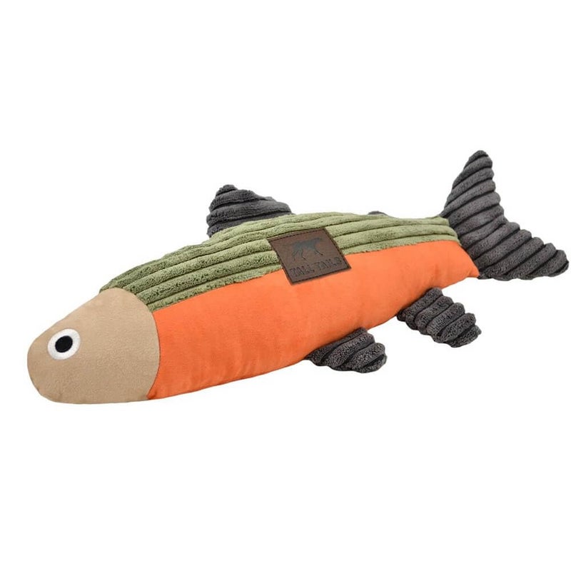 Tall Tails Classic Plush Squeaker Toy for Dogs, Fish - Image 1